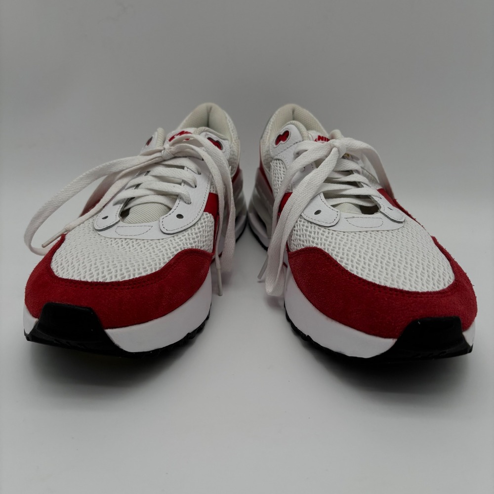 Nike Air Max SYSTM Mens Size 10.5 Sneakers WhiteRed Cushioned Road Running Shoe - Picture 6 of 8